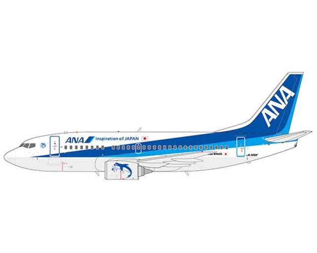 JC WINGS ANA WINGS B737-500 Farewell JA307K w/Stand 1:200 EW2735006