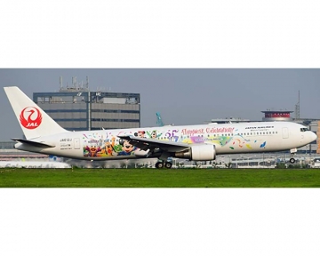 JC WINGS JAPAN AIR LINES B767-300ER 35TH HAPPIEST CELEBRATION JA612J 1:400 Scale EW4763001