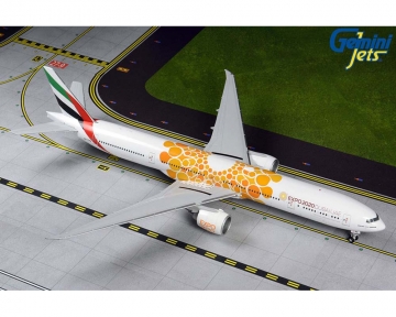 Emirates B777-300ER Orange Expo 2020 livery A6-EPO 1:200 GeminiJets G2UAE800