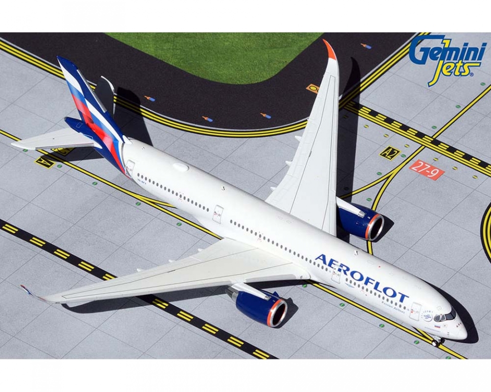 Aeroflot A350-900 New Livery VQ-BFY 1:400 GeminiJets GJAFL1943