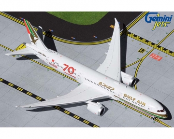 Gulf Air B787-9 70th Anniversary Retro A9C-FG 1:400 GeminiJets GJGFA1909