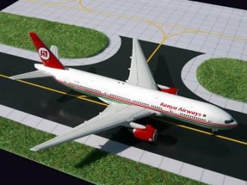 Kenya Airways B777-200ER 1:400 GeminiJets GJKQA543