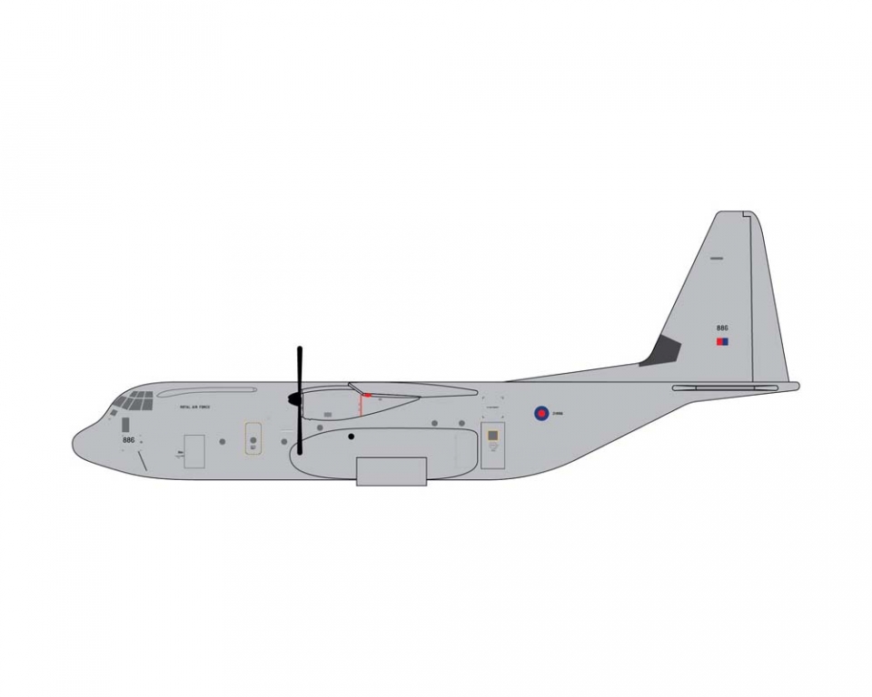 www.JetCollector.com: RAF Lockheed C-130 Hercules 886 1:400