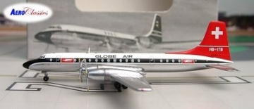 Aeroclassics GLOBE AIR BRITANNIA HB-ITB 1:400 Scale ACGLB0209