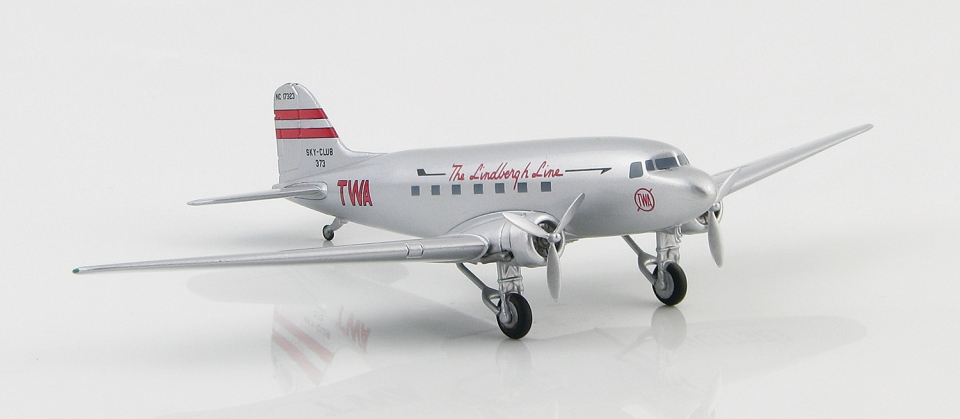 TWA DC-3 Wood Model Aircraft  Stunning Collectible Model Plane