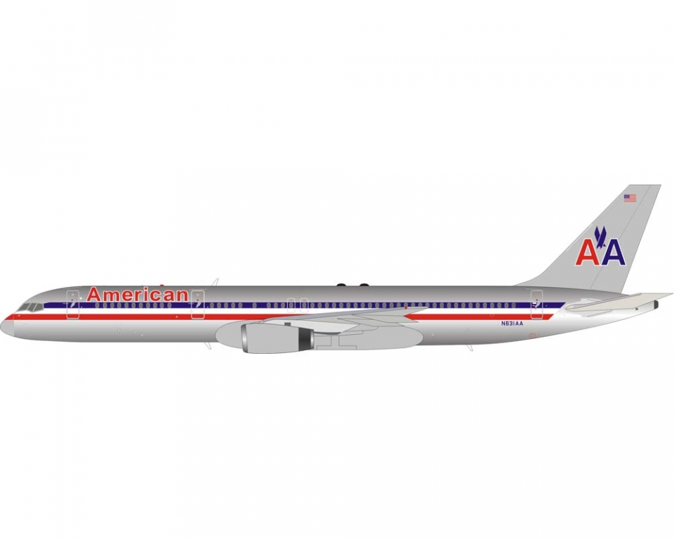 American Airlines B757-200 w/stand N631AA 1:200 Scale Inflight IF752AA0221P