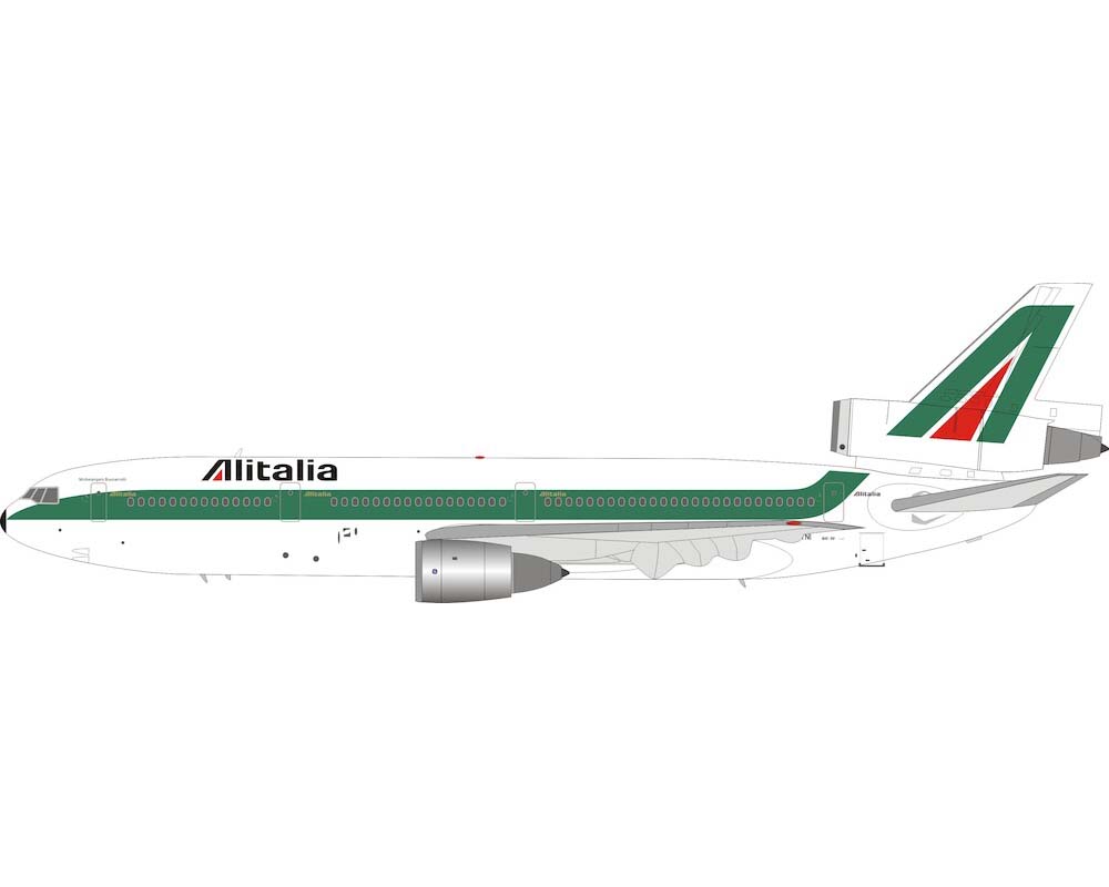 Alitalia McDonnell Douglas DC-10-30 w/stand I-DYNI 1:200 Scale Inflight  IFDC10AZ1121