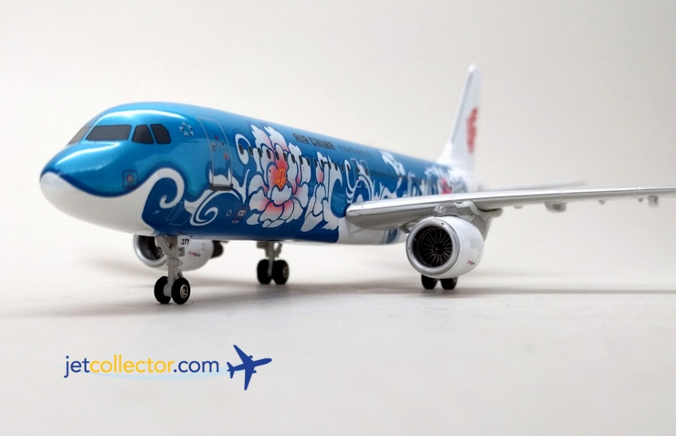 JC Wings Air China Blue Mudan A320-200 B-2377 1:200 Scale JC2CCA022