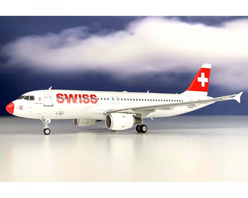 www.JetCollector.com: JFOX SWISS A320-200 HB-IJI w/stand 1:200 JF