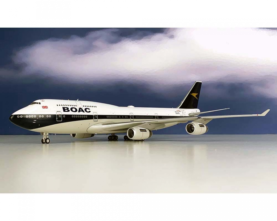 BOAC / British Airways G-BYGC B747-400 w/stand 100 year Anniversary 1:200  Inflight BA100