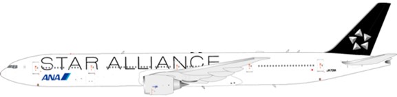 ANA B777-300ER JA731A Star Alliance w/Stand 1:200 Scale JC WINGS 200