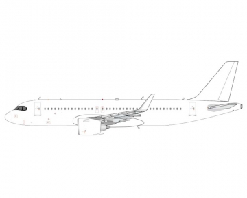 Blank Airbus A320neo w/Stand 1:200 Scale JC Wings BK1013