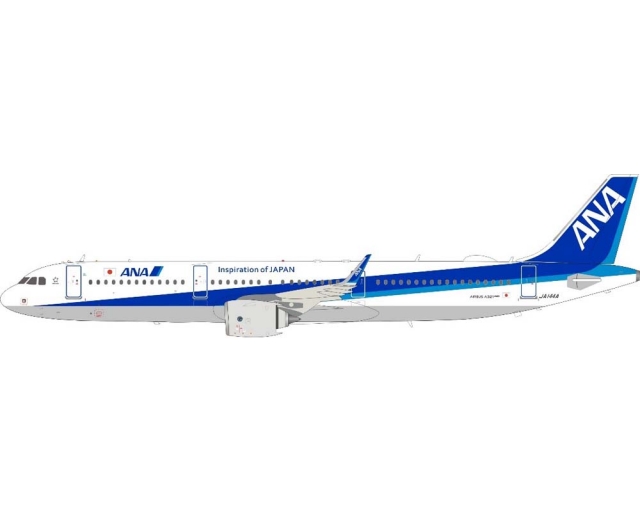 ANA - ALL Nippon A321 w/stand JA144A 1:200 Scale JFOX JF-A321-022