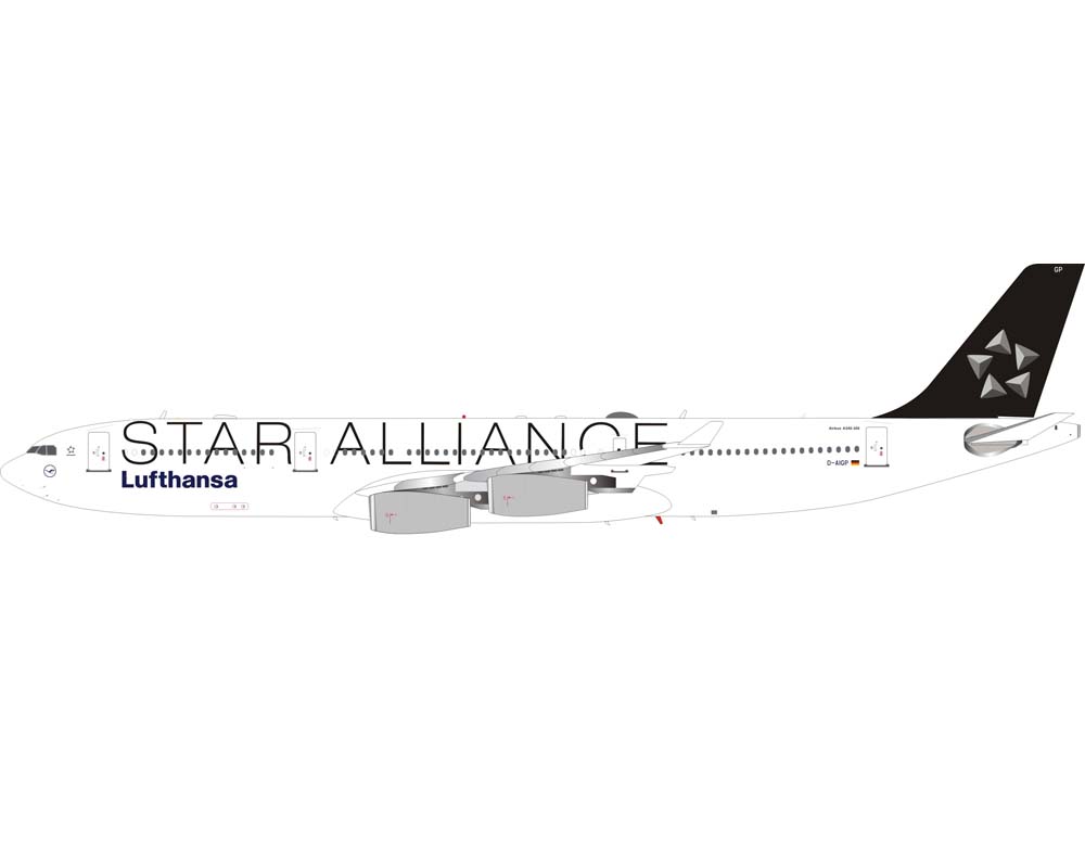 Lufthansa Star Alliance A340-300 D-AIG 1:200 Scale JFox JF-A340-006
