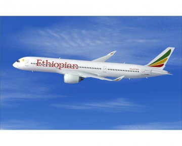 Ethiopian Airlines A350-900 Star Alliance, Flaps ET-AYN 1:400 Scale JC Wings LH4ETH275A