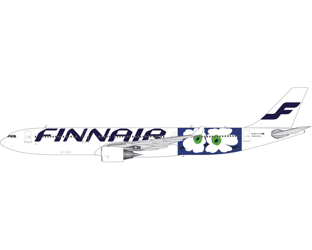 FINNAIR A330-300 (MARIMEKKO FLOWER LIVERY) OH-LTO 1:200 Scale -  