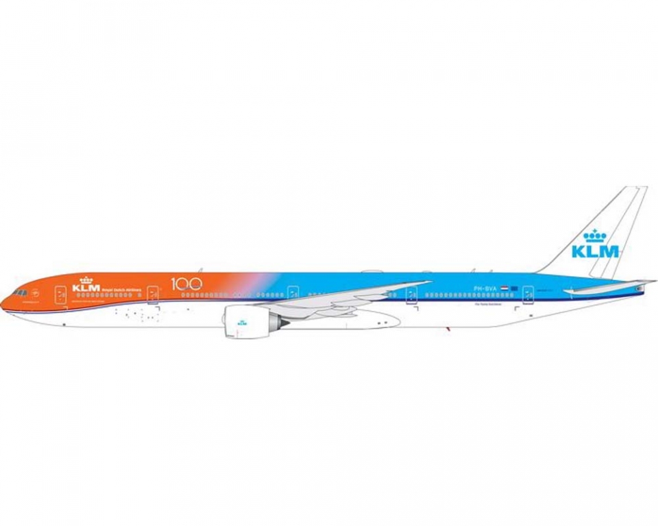 PHOENIX KLM B777-300ER Orange Pride, 100th Anniv PH-BVA 1:400 Scale  PH4KLM1939