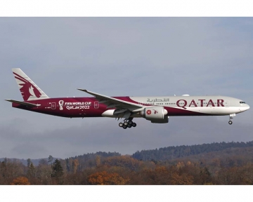 Qatar FIFA World Cup 2022 B777-300ER A7-BEB 1:400 Scale Phoenix PH4QTR2132