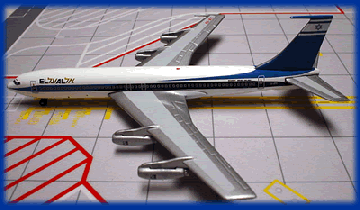 Aeroclassics El Al B707-420 REG 4X-ATC 1:400 Scale ACELY096B