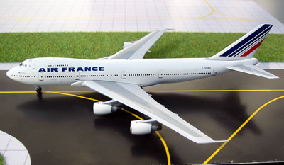 新品人気ビッグバード [ BB4- F-GCBA ] B747-228B Air France ( 1/400 ) Bigbird 民間航空機