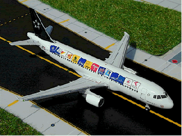 Austrian A320 Star Alliance OE-LBR 1:400 GeminiJets GJAUA280