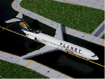 Planet Airways B727-200 1:400 GeminiJets GJPLZ242